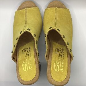 Sbicca Crowley Marigold Women's Leather Mules-Size 9-NIB
